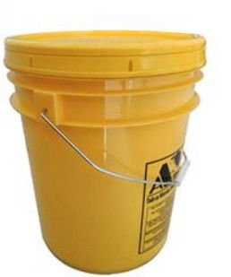 Κίτρινα πλαστικά δοχεία δοχείων 20L για αποθήκευση κόλλας