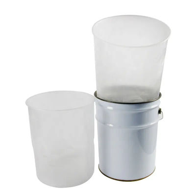 5L Powder Coating Metal Paint Bucket Black Handle Λευκό χρώμα