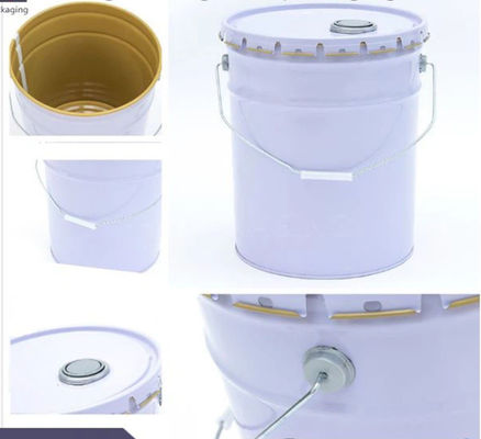 5l χωρητικότητα Μεταλλική βαφή κουβά κάλυψη συμπεριλαμβανομένης της επίστρωσης σκόνης